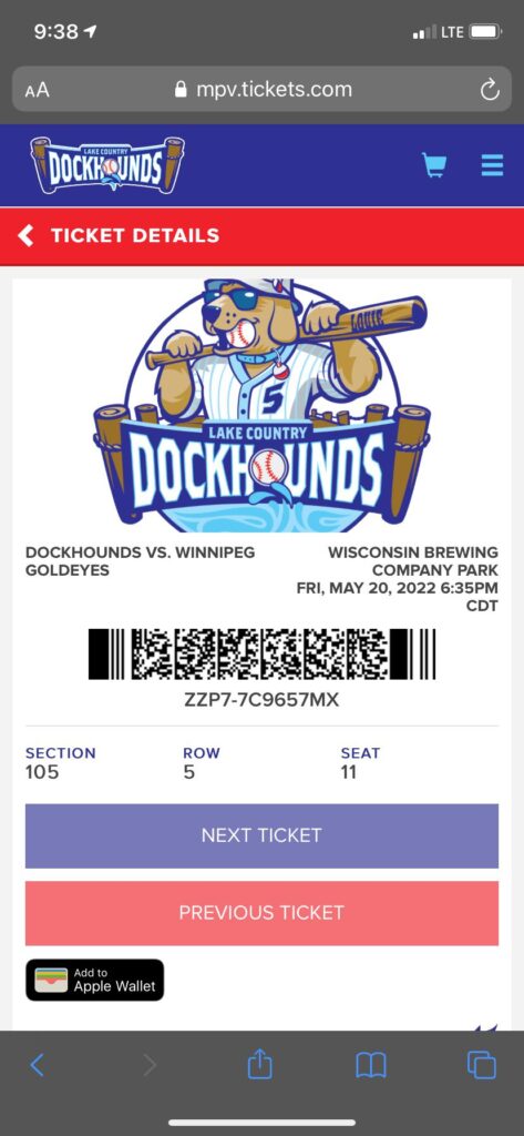 Your digital game ticket to the Lake Country DockHounds