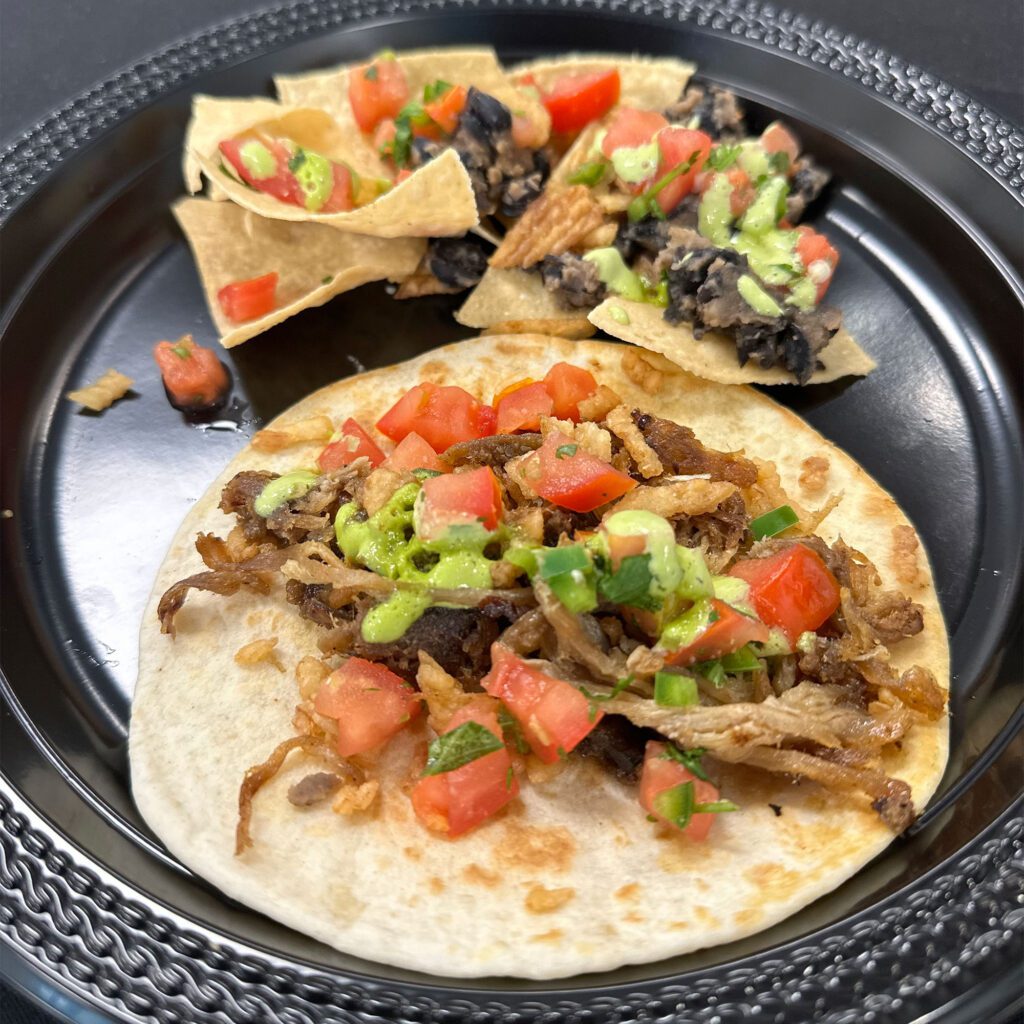 Taco offerings from Butter Than The Rest Catering