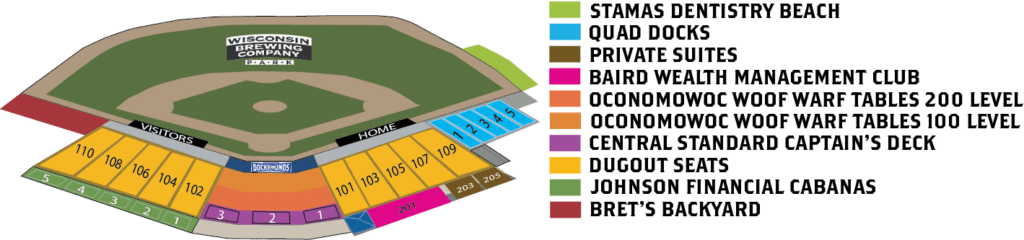 WBC Park Stadium Map