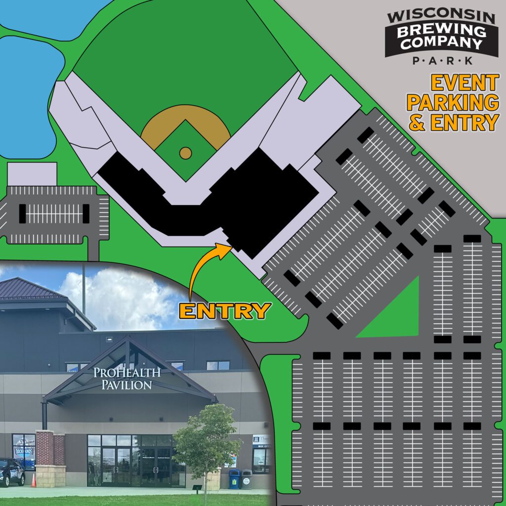 Non-gameday event parking and entry