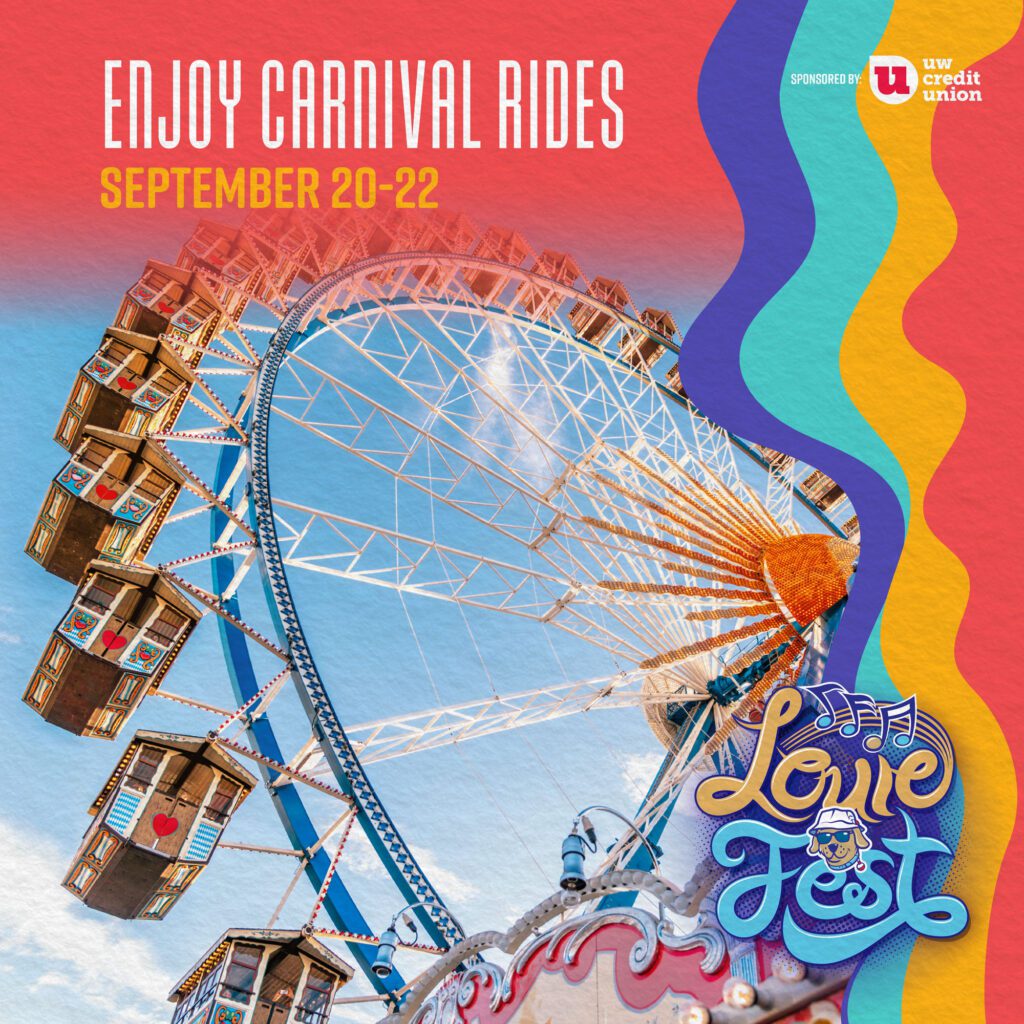 Carnival Rides at Louie Fest 2024